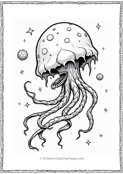 Venom And The Cosmic Jellyfish Free PDF Printable