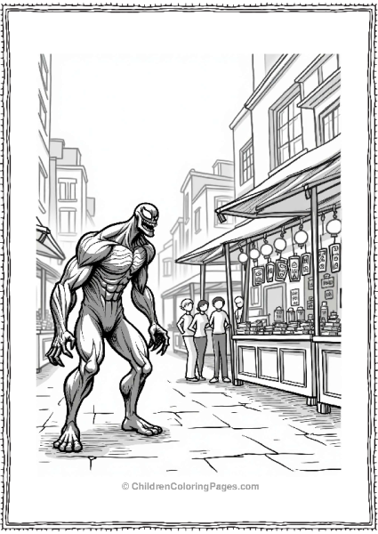 Venom At A Night Market Free PDF Printable