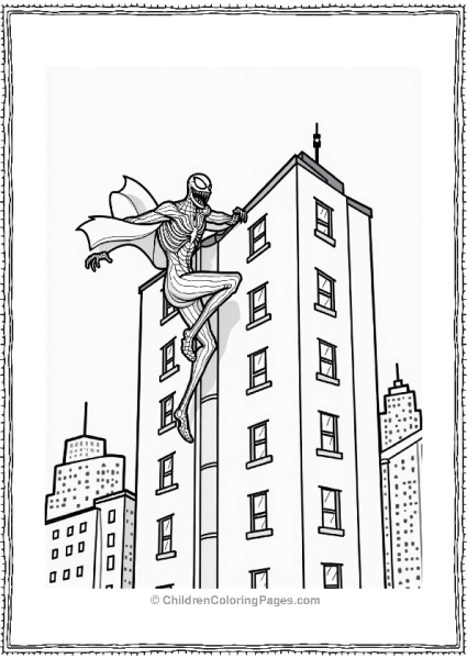 Venom Climbing A Building Free PDF Printable