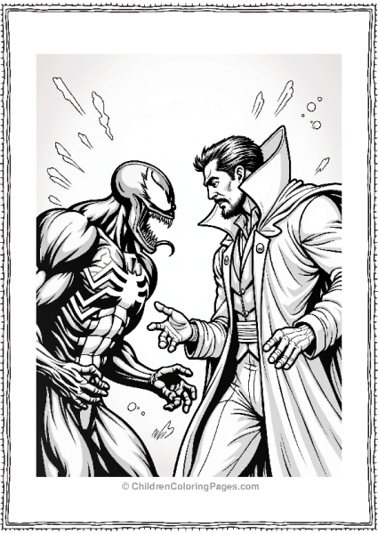 Venom Confronts Doctor Strange Free PDF Printable