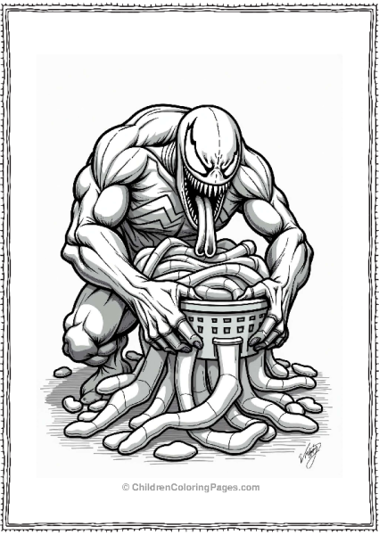 Venom Doing Laundry Free PDF Printable