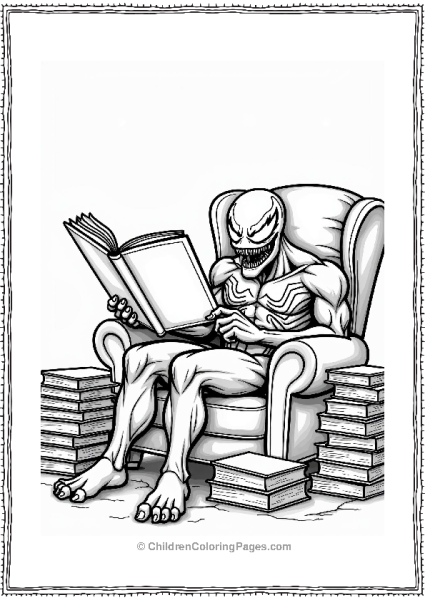 Venom Reading A Book Free PDF Printable