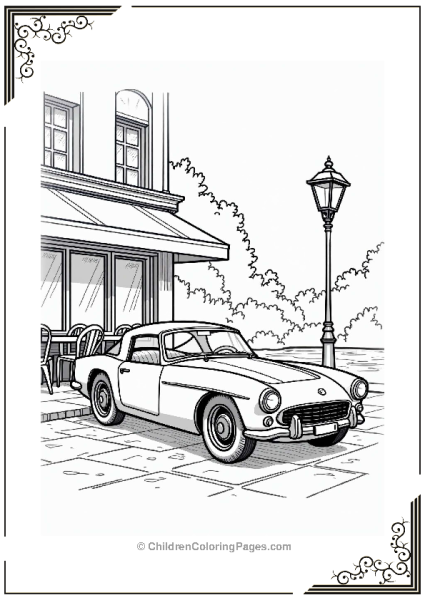 Vintage Sports Cars In A City Free PDF Printable