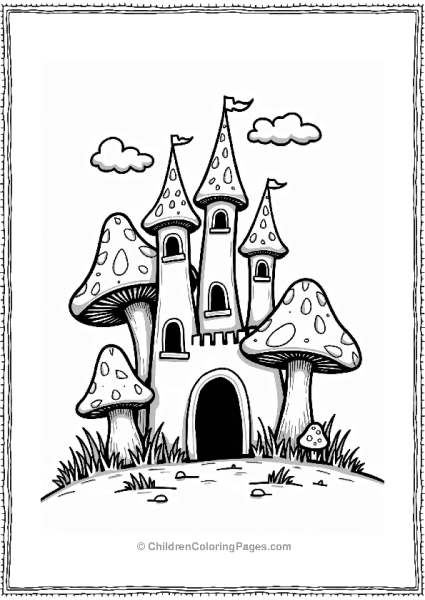 Whimsical Mushroom Castle Free PDF Printable