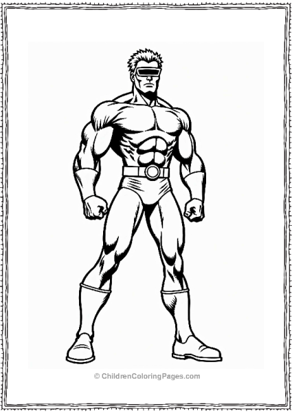 X Men Characters Cyclops Ready To Fire Free PDF Printable