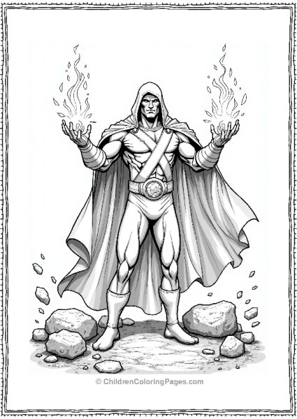 X Men Characters Magneto As A Wizard In A Fantasy Realm Free PDF Printable