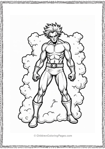 X Men Characters Nightcrawler Teleporting In Smoke Free PDF Printable
