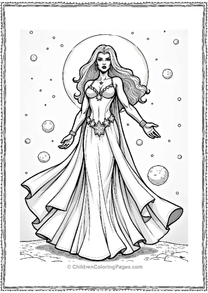 X Men Characters Storm As A Galactic Queen Free PDF Printable