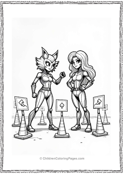 X Men Kitty Pryde And Jubilee Training Course Free PDF Printable