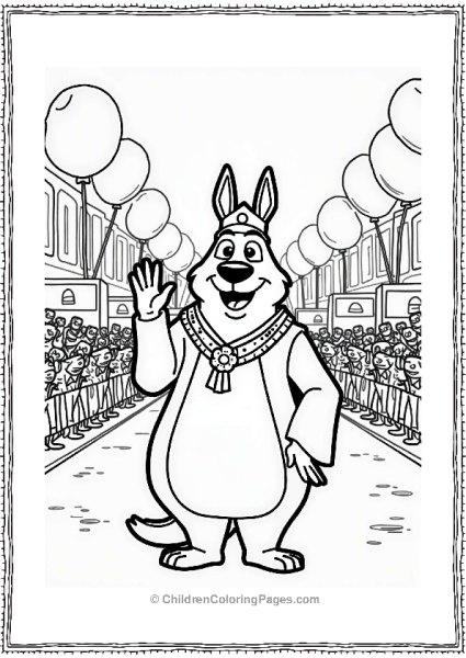 Zootopia Bogo Leading A Festive Parade Free PDF Printable