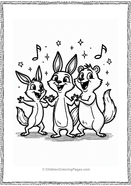 Zootopia Characters At A Dance Party Free PDF Printable