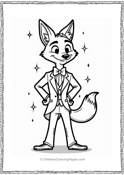 Zootopia Dapper Fox On The Catwalk Free PDF Printable