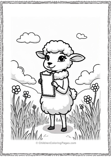 Zootopia Dawn Bellwether In A Flower Field Free PDF Printable