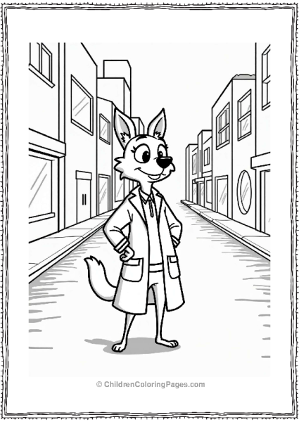 Zootopia Dawn Bellwether In The City Free PDF Printable