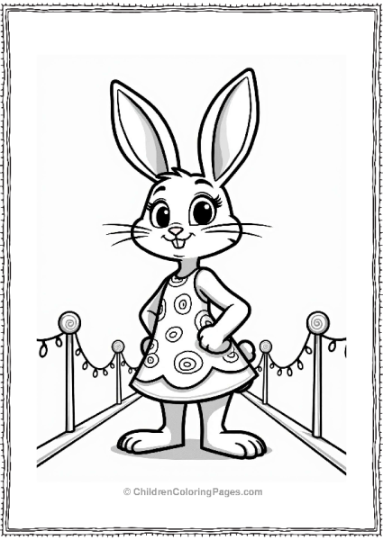 Zootopia Fashionable Bunny On The Runway Free PDF Printable