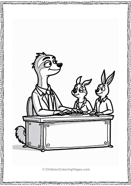 Zootopia Flash At The DMV Free PDF Printable