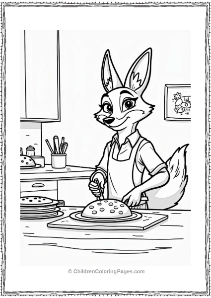 Zootopia Gideon Grey Baking Pies In The Kitchen Free PDF Printable