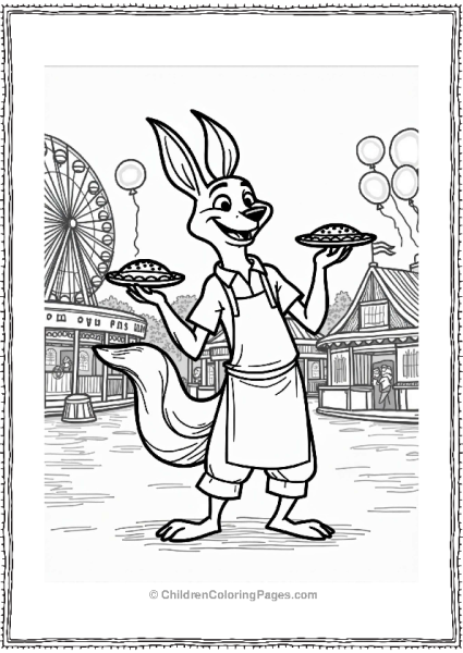 Zootopia Gideon Grey Juggling Pies At The Fair Free PDF Printable