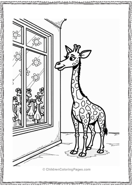 Zootopia Giraffe Watching Nightclub Show Free PDF Printable