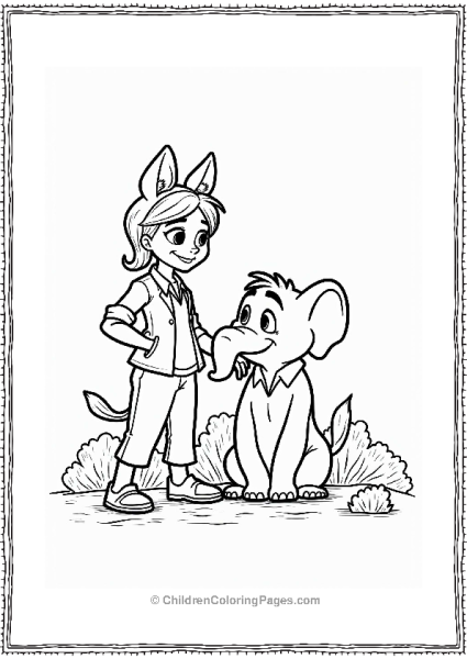 Zootopia Judy And Nick Comforting A Friend Free PDF Printable