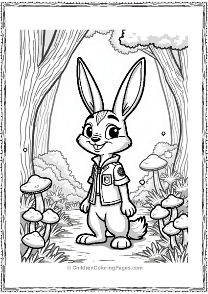 Zootopia Judy Hopps Exploring The Forest Free PDF Printable