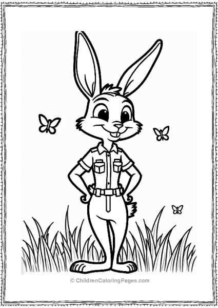 Zootopia Judy Hopps The Brave Bunny Officer Free PDF Printable