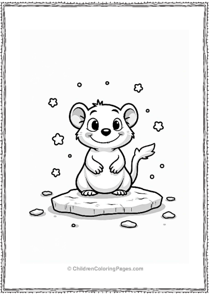 Zootopia Mr Big The Arctic Shrew In A Winter Scene Free PDF Printable