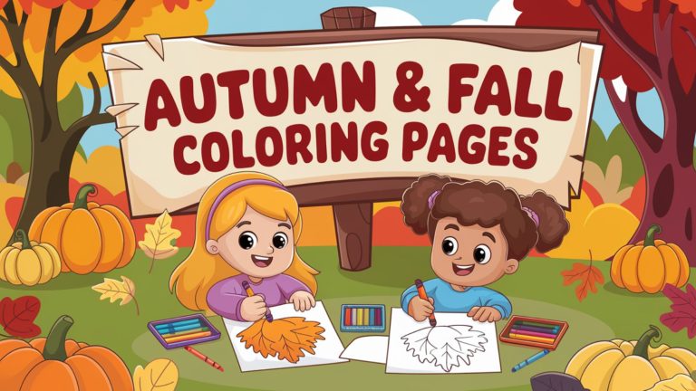 Autumn Fall Coloring Pages