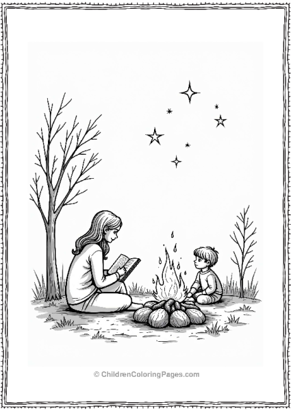 Autumn Fall Storytime Under Stars By The Fire Free PDF Printable