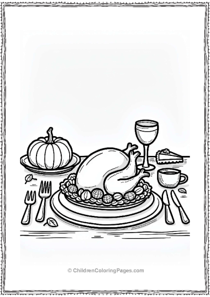 Autumn Fall Thanksgiving Feast With Autumn Decor Free PDF Printable