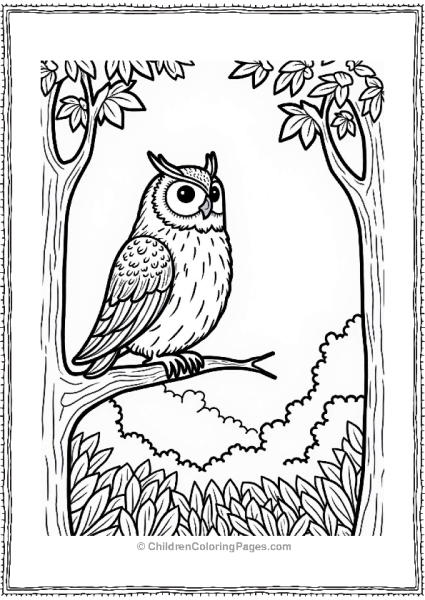 Autumn Fall Wise Owl In Autumn Leaves Free PDF Printable