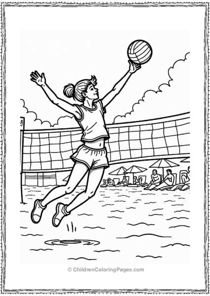 Beach Volleyball Skills In Action Free PDF Printable