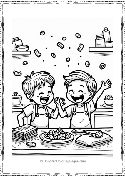 Children Playing With Flour And Pasta Free PDF Printable