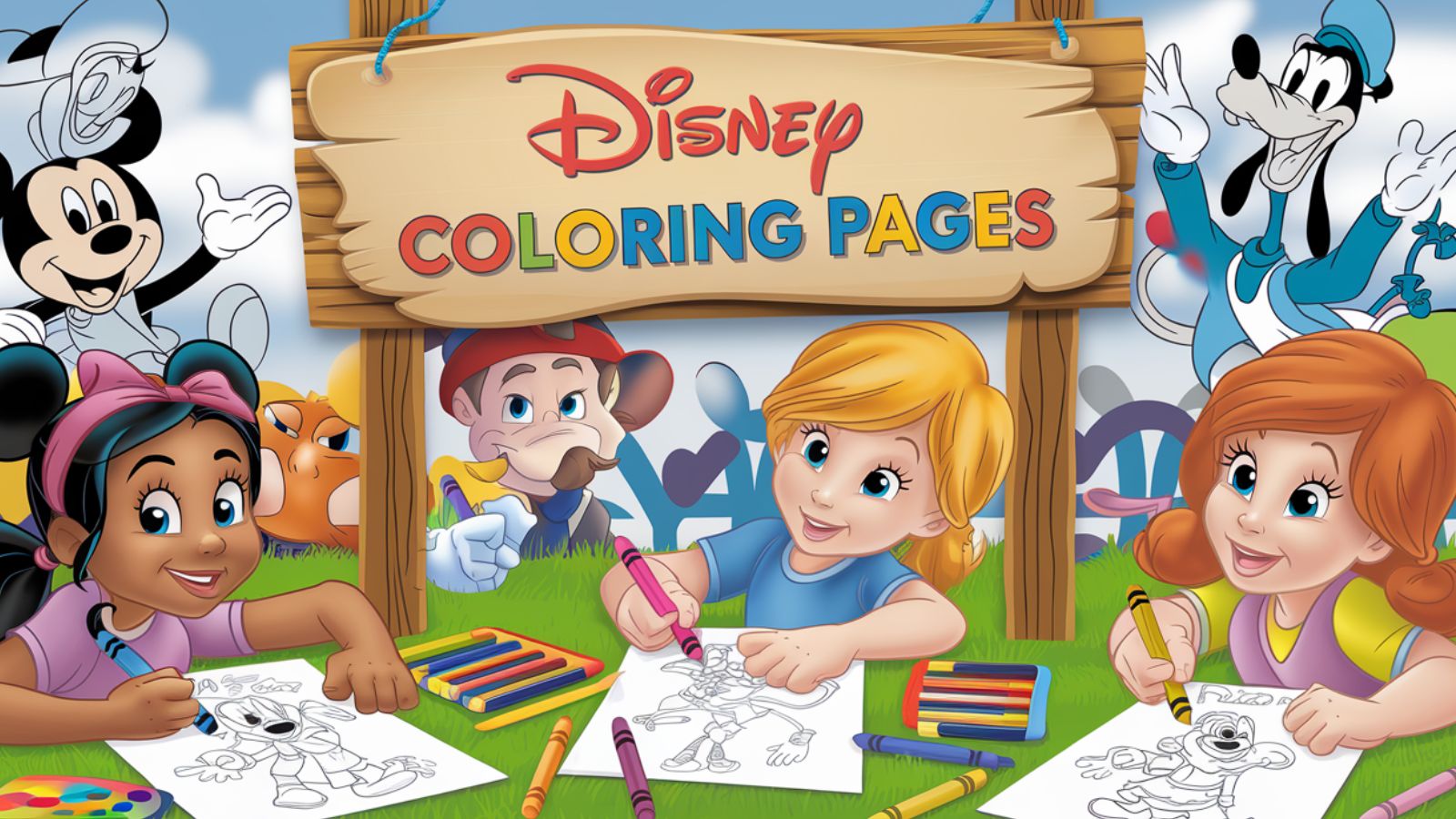 Disney Coloring Pages – Free PDF Printables 🧚‍♀️🧞‍♂️🦄🐉🧙‍♂️