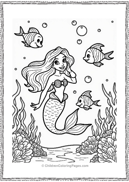 Disney Disney Underwater Adventure With A Playful Mermaid Free PDF Printable