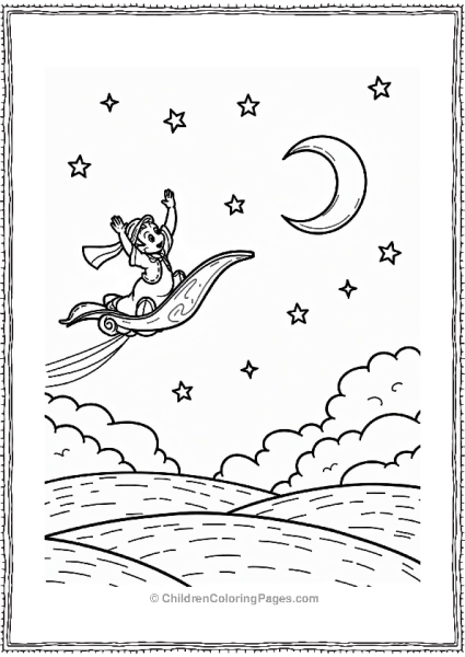 Disney Dreamy Night Sky With Magic Carpet Free PDF Printable