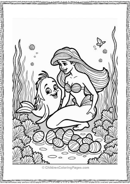 Disney Easter Ariel And Flounder Easter Egg Hunt Free PDF Printable
