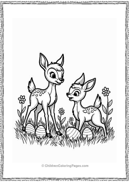 Disney Easter Bambi And Friends Easter Fun Free PDF Printable