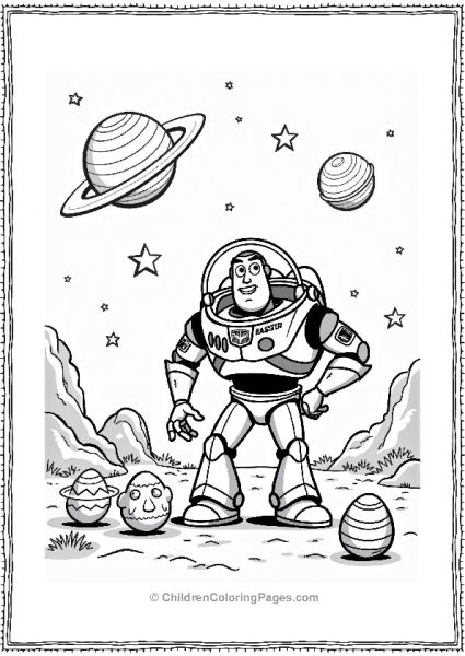 Disney Easter Buzz Lightyears Galactic Egg Hunt Free PDF Printable