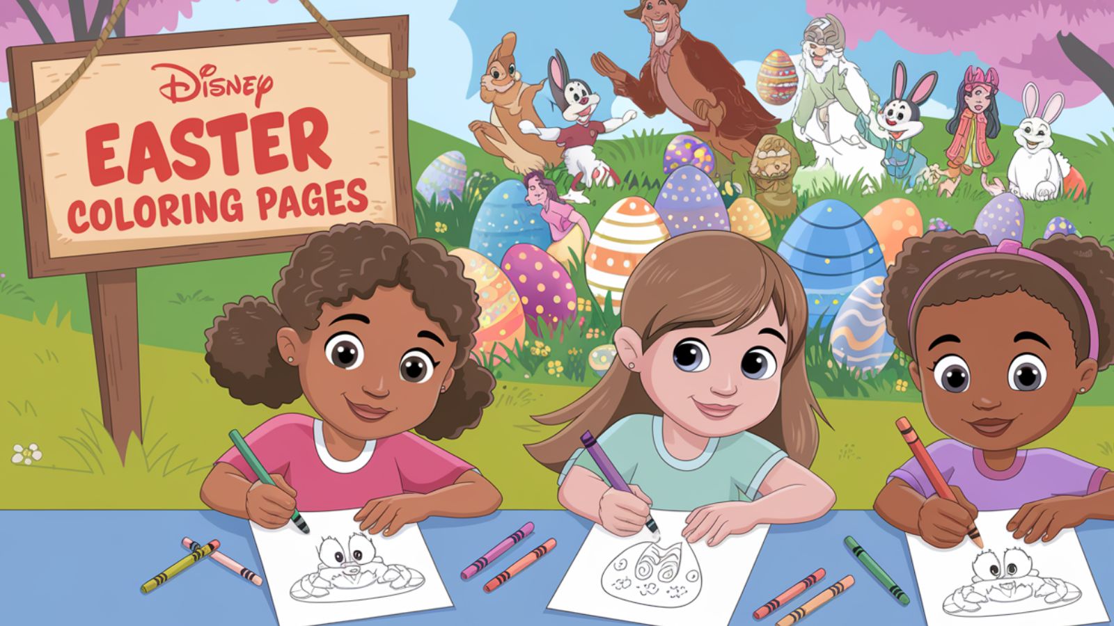 Disney Easter Coloring Pages – Free PDF Printables 🐣🌸🧺