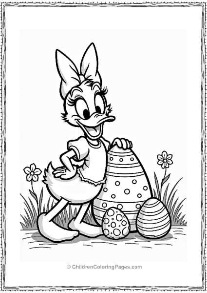 Disney Easter Daisy Ducks Easter Egg Fashion Show Free PDF Printable