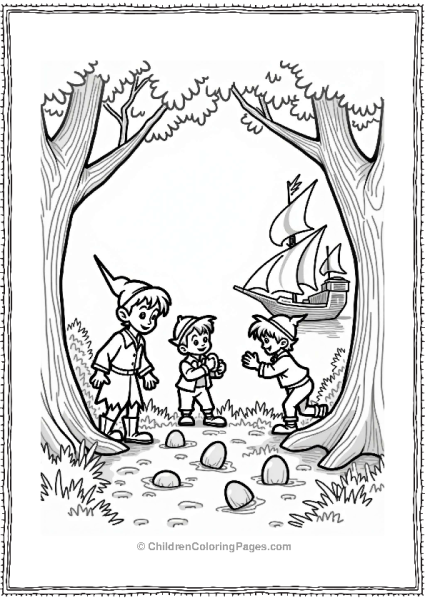 Disney Easter Peter Pan And The Lost Boys Easter Egg Hunt Free PDF Printable