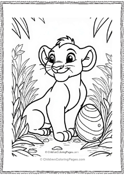 Disney Easter Simbas Jungle Easter Egg Adventure Free PDF Printable