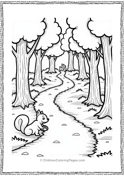 Disney Enchanted Forest Path With Whimsical Creatures Free PDF Printable