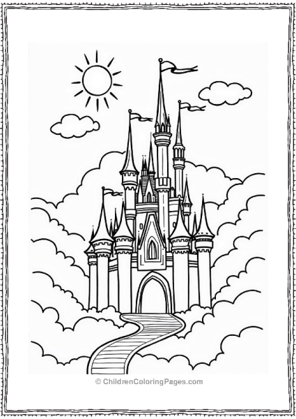 Disney Magical Castle In The Clouds Free PDF Printable