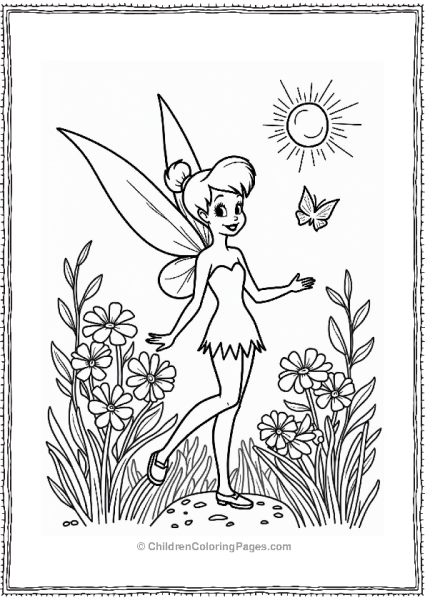 Disney Tinker Bell At A Spring Festival Free PDF Printable