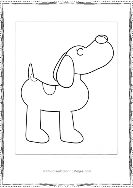 Easy Loula The Dog Coloring Page For Kids Free PDF Printable