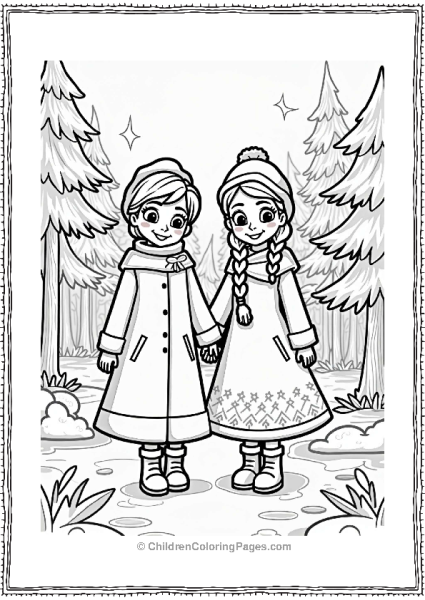 Elsa And Annas Winter Adventure Free PDF Printable
