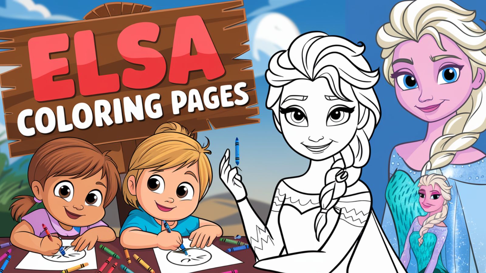Elsa Coloring Pages – Free PDF Printables 👑⛄❄️