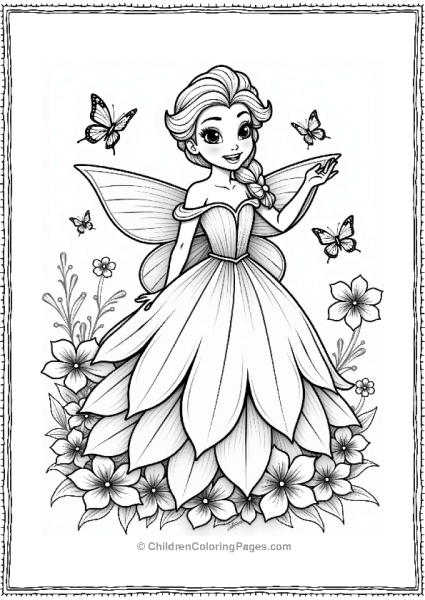 Elsa The Flower Fairy Free PDF Printable